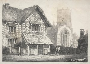 Eine Reihe antiker Gebäude und ländlicher Cottages im Norden Englands: Helmsley