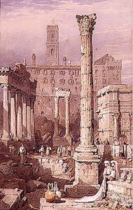 Das Forum, Rom von Samuel Prout