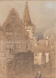 Das Goldene Vlies, Brügge, Datum unbekannt (Aquarell auf Papier) von Samuel Prout