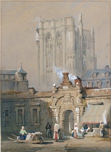 Der alte Turm, Kölner Dom, frühes 19. Jahrhundert