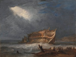 Das Wrack der Dutton, ein Ostindienfahrer