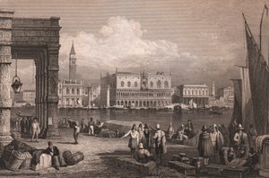Ansicht des Markusbeckens in Venedig