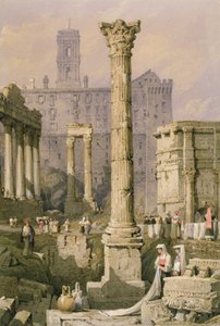 Ansicht des Forums, Rom von Samuel Prout