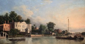 Ansicht von Popes Villa, Twickenham, Middlesex, ca. 1760 von Samuel Scott