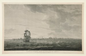 Ansicht von Charles-town, der Hauptstadt von South Carolina