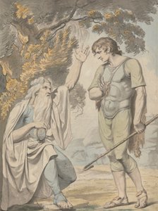 Ein Barde und ein Schäfer von Samuel Woodforde