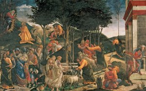Die Jugend des Moses in der Sixtinischen Kapelle