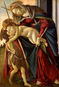 Die Madonna und das Kind mit dem kleinen Johannes um 1490 von Lancelot Volders
