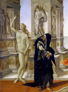 Die Verleumdung (Detail) von Sandro Botticelli