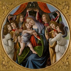 Madonna mit Kind und sechs Engeln, ca. 1500