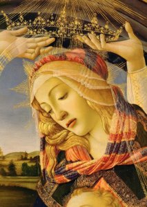 Maria mit Kind und fünf Engeln