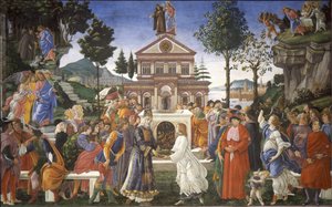 Die Versuchung Christi, 1481-1482 von Sandro Botticelli