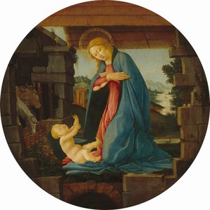 Die Jungfrau, die das Kind anbetet, 1480-1490 von Sandro Botticelli