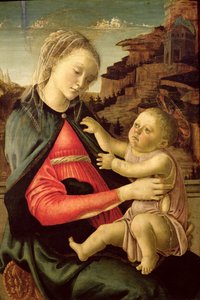 Die Jungfrau und das Kind (Madonna der Guidi da Faenza) ca. 1465-70