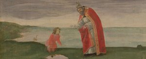 Die Vision des Hl. Augustinus vom Altarbild des Hl. Barnabas, ca. 1488 von Sandro Botticelli
