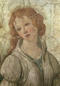 Venus und die drei Grazien, die einem jungen Mädchen Geschenke anbieten (Detail) von Sandro Botticelli