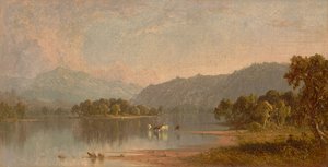 Mount Washington vom Saco River 1858 von Sanford Robinson Gifford
