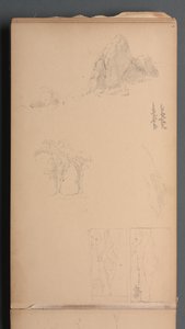 Skizzenbuch, Seite 09: Berge und Felsen, 1859