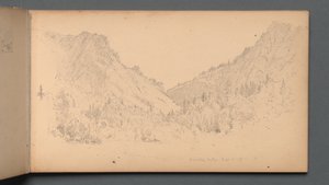 Skizzenbuch, Seite 18: Dixville Notch, 4. Sept., 1859