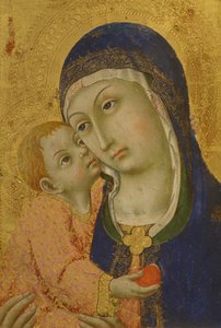 Madonna mit Kind, von Sano Di Pietro (1406-1481)