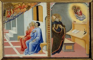 Der heilige Augustinus von Hippo (Detail) von Sano di also Ansano di Pietro di Mencio Pietro
