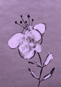 Abstrakte violette Blüte