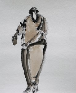 Elegante stehende Figur