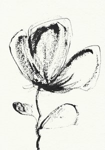 Ausdrucksstarke Tintenblume von Santhosh ch