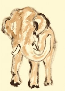 Sanfter abstrakter Elefant von Santhosh ch