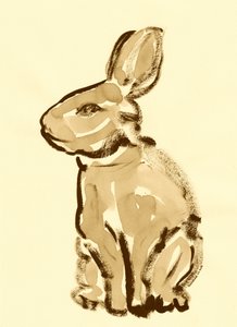 Sanfter Sepia-Hase von Santhosh ch