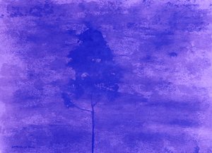 Stimmungsvolle violette Landschaft
