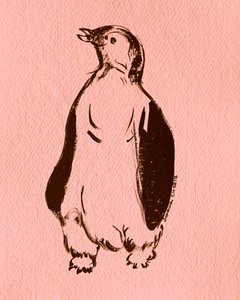 Verspielter stehender Pinguin von Santhosh ch
