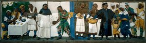 Die sieben Werke der Barmherzigkeit, die Hungrigen speisen von Santi Buglioni
