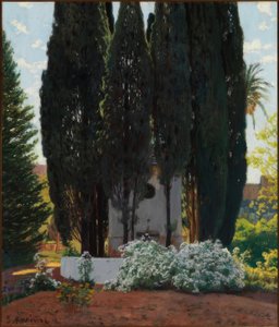 Der Brunnen der Zypressen von Santiago Rusiñol