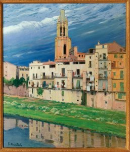 Der Fluss Onyar in Girona