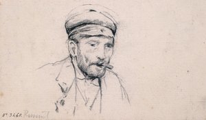 Studie eines Mannes von Santiago Rusiñol