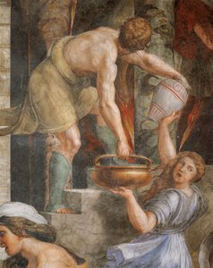 Feuer im Borgo von Sanzio of Urbino (workshop) Raphael