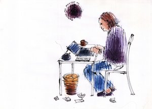 Die Mitternachtsöl verbrennen, 2009 von Sara Hayward
