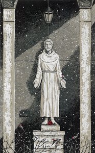 St. Franziskus im Schnee
