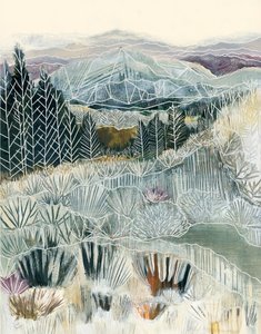 Vereiste Berglandschaft
