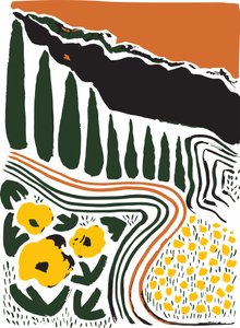 Toskanische Zypressenlandschaft