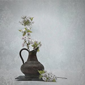 Rustikale Blumenvase von Saskia Dingemans