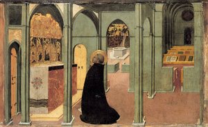 Der heilige Thomas von Aquin im Gebet, ca. 1428-1432