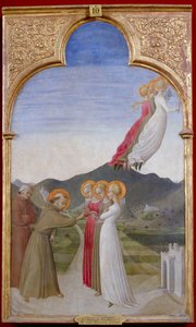 Die mystische Hochzeit des heiligen Franziskus von Assisi, 1444