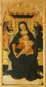 Madonna und Kind auf dem Thron