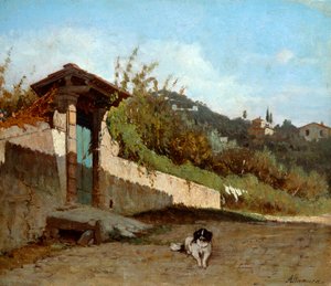 Portikus einer toskanischen Villa von Saverio Altamura
