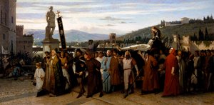 Das Begräbnis von Buondelmonte von Saverio Altamura