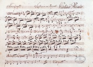 Musikalische Partitur der Oper I briganti von Mercadante (1836) von Saverio Mercadante