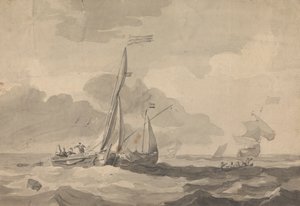 Boote auf See von Sawrey Gilpin