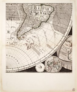 Eine neue und korrekte Weltkarte (Ausschnitt), ca. 1774 von Sayer & Bennett